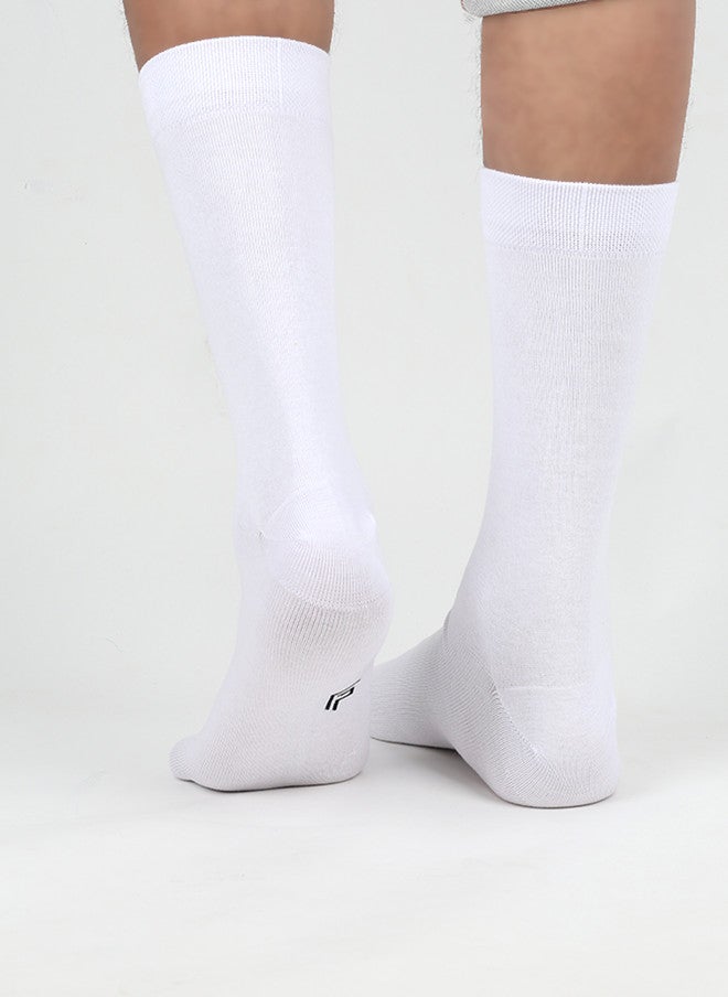 FOOTPRINTS FOOTPRINT Men 3 Pairs Anti Odour Organic Cotton Calf-Length Solid Bamboo Formal Socks - Image 4